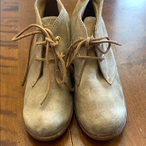 Sperry Top-Sider Harlow suede wedge booties 8